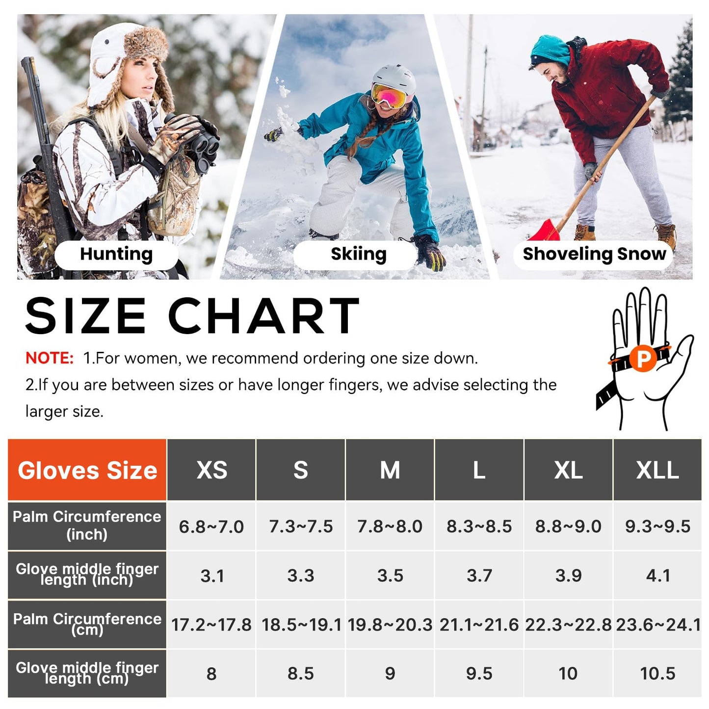 Waterproof Rechargeable Heated Gloves for Winter Warmth and Comfort