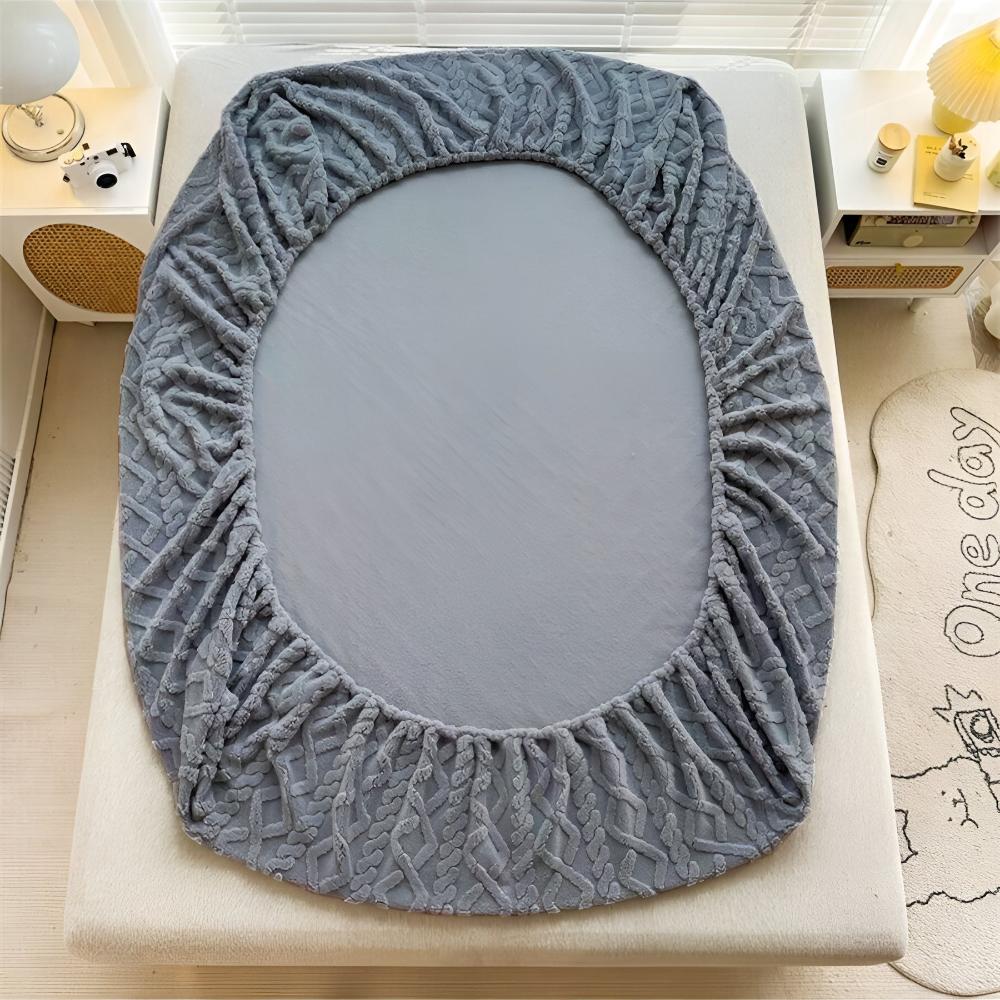 Parure de lit en velours sherpa de luxe - Literie douce, confortable et chaude