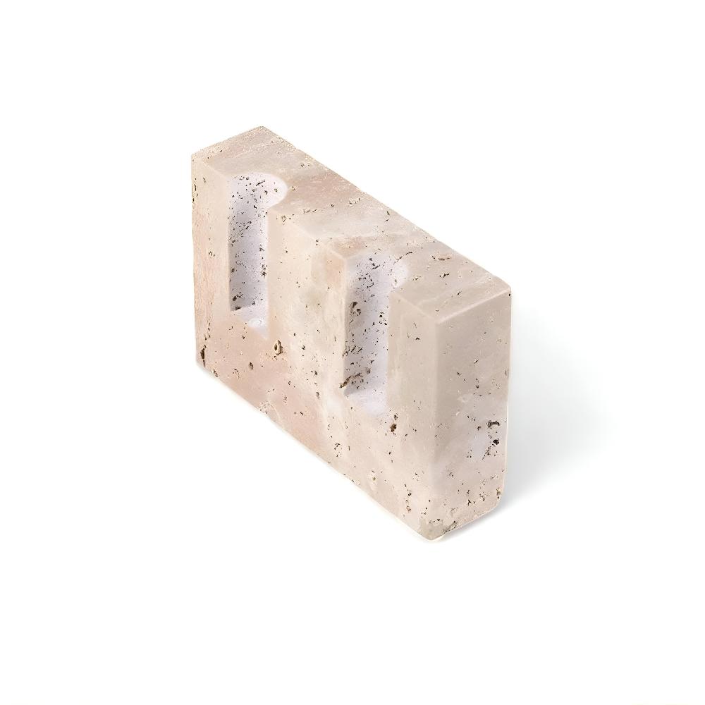 Bougeoir élégant en pierre pour la décoration intérieure - Design à l'éclat intemporel