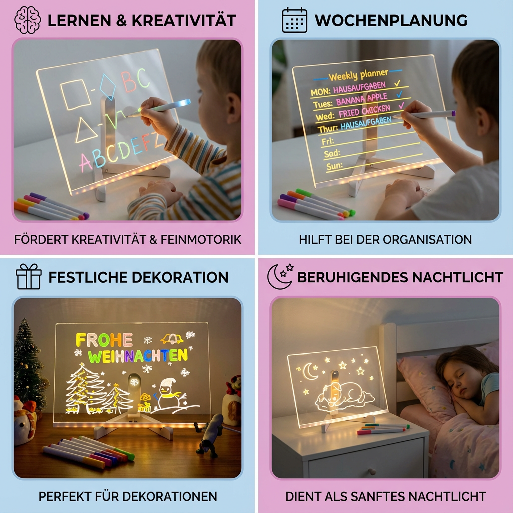 Leuchtendes LED-Zeichentablett für Kinder