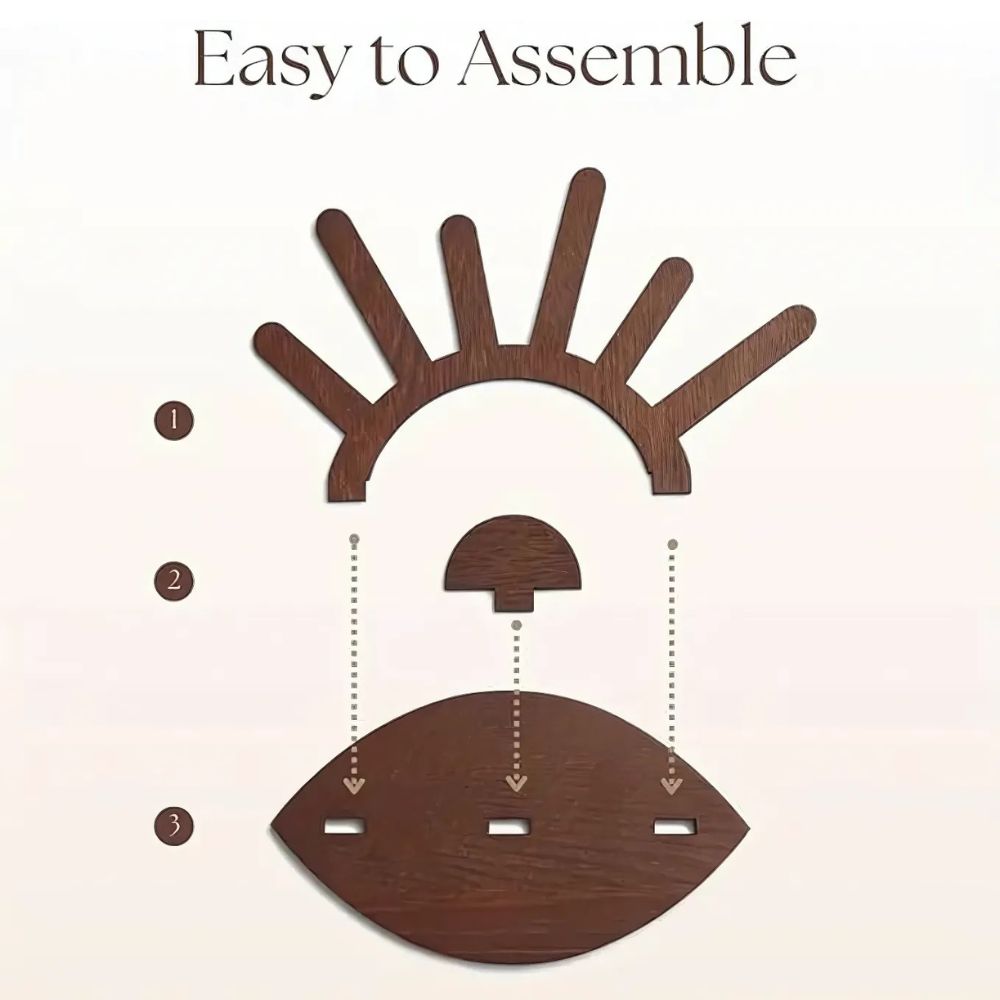 Présentoir à bijoux élégant pour colliers, boucles d'oreilles et bracelets