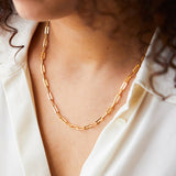 Esther - Chain Loops Necklace — made with care and attention to detail. Esther - Chain Loops Necklace — made with care and attention to detail.