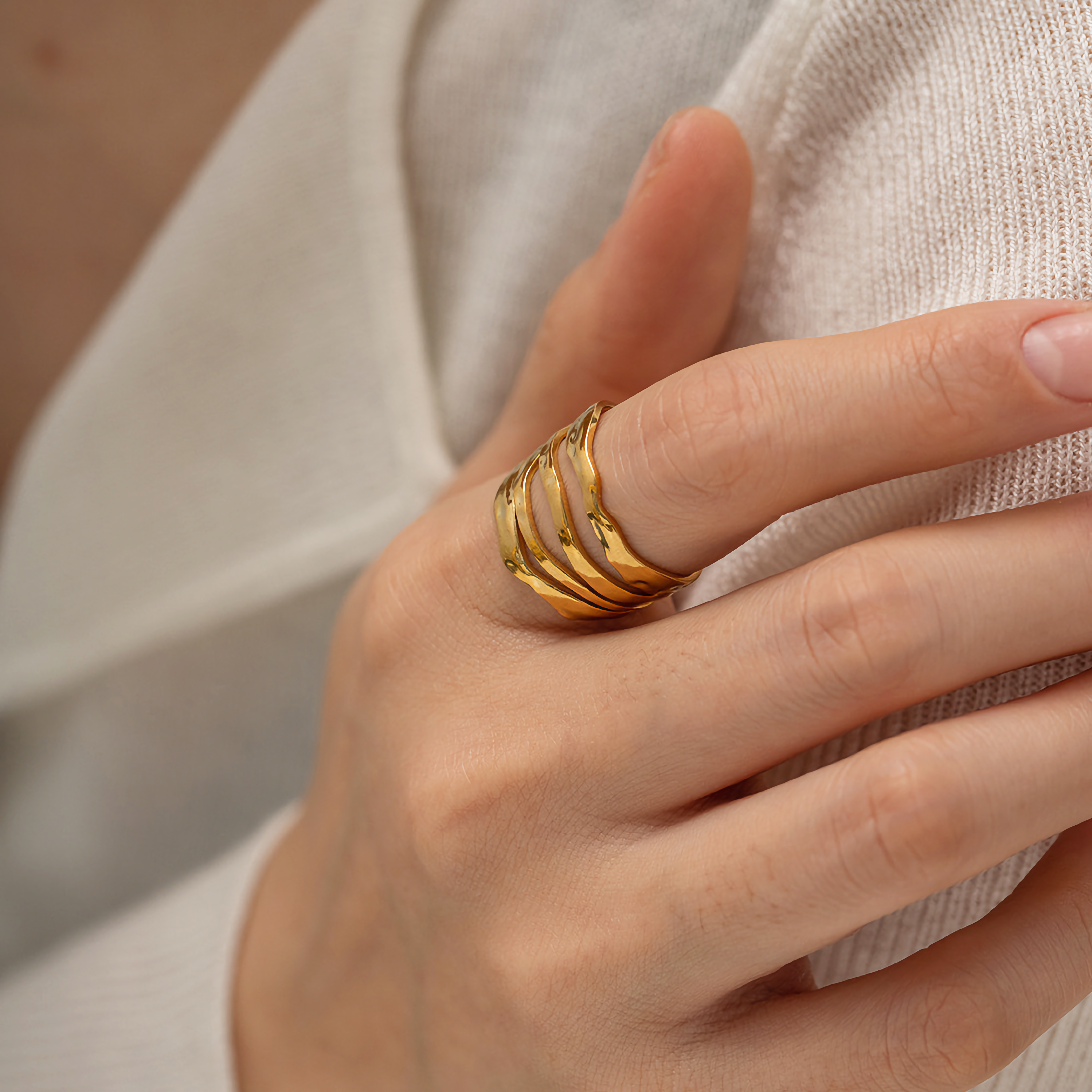 Caitlin - Layered Ring — perfect for those who value comfort and design. Caitlin - Layered Ring — perfect for those who value comfort and design.