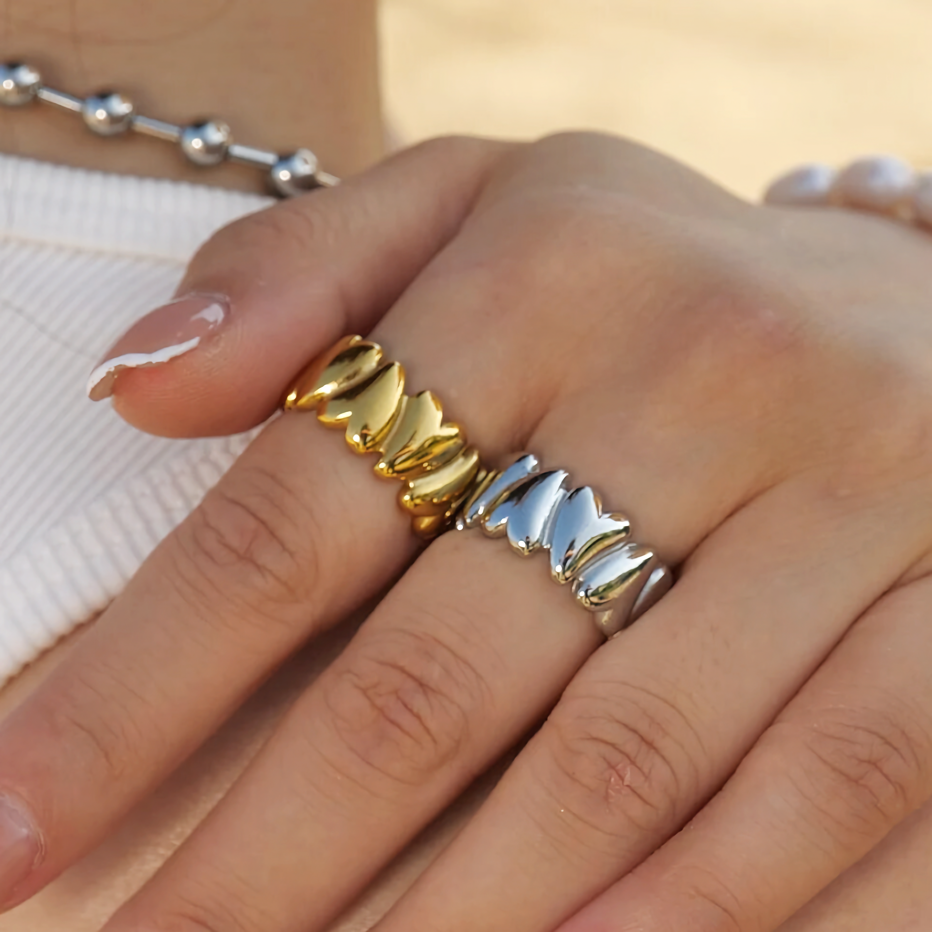 Cecilia - Sculpted Heart Ring — perfect for those who value comfort and design. Cecilia - Sculpted Heart Ring — perfect for those who value comfort and design.