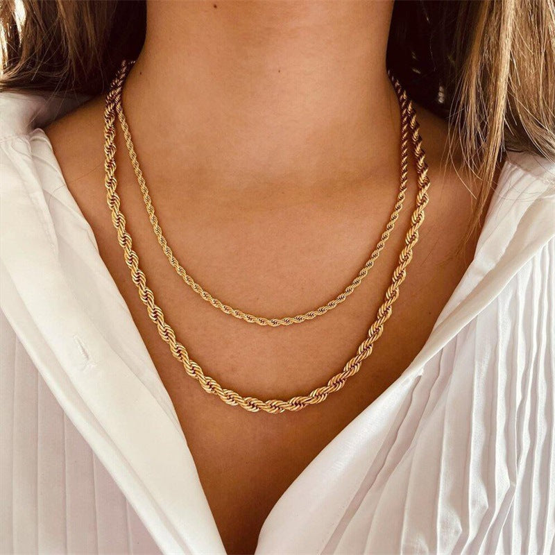 Alina - Rope Chain Necklace — designed to inspire your lifestyle. Alina - Rope Chain Necklace — designed to inspire your lifestyle.