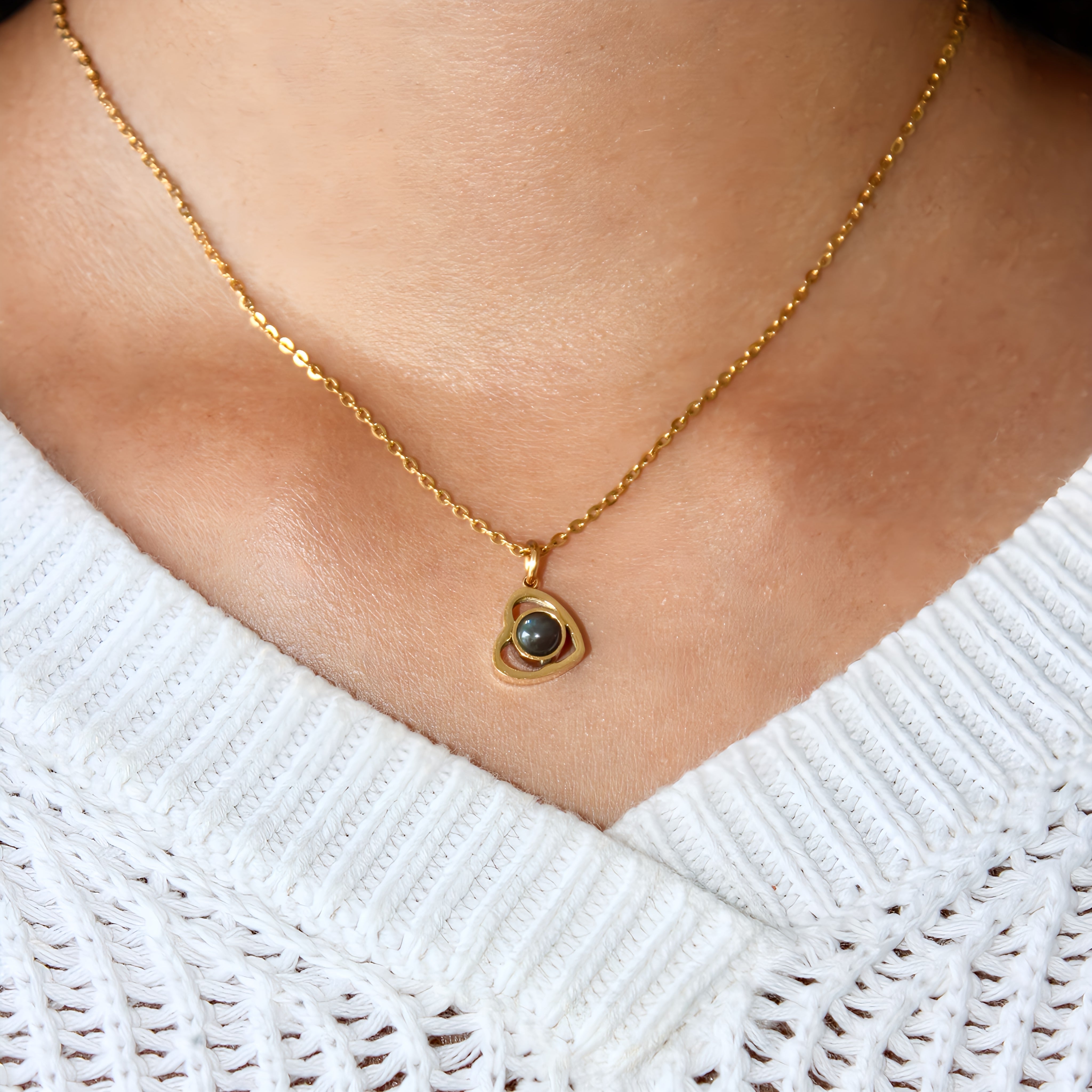 Mini Heart Projection Necklace — designed to inspire your lifestyle. Mini Heart Projection Necklace — designed to inspire your lifestyle.