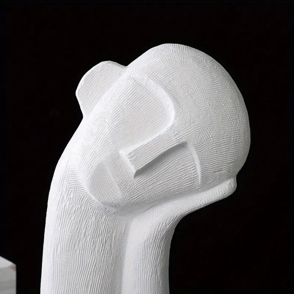Asymmetrical Resin Art Figurine - Unique Home Decor Sculpture