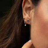 Olivia - Diamond Hoop Earrings — made with care and attention to detail. Olivia - Diamond Hoop Earrings — made with care and attention to detail.