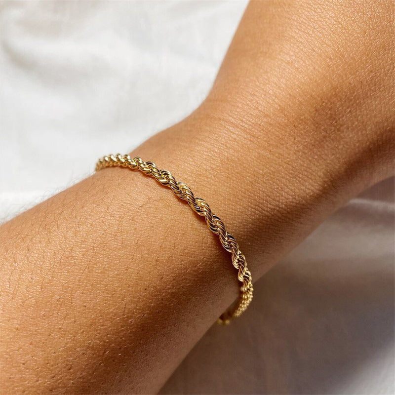 Harper - Rope Chain Bracelet — crafted for everyday quality. Harper - Rope Chain Bracelet — crafted for everyday quality.