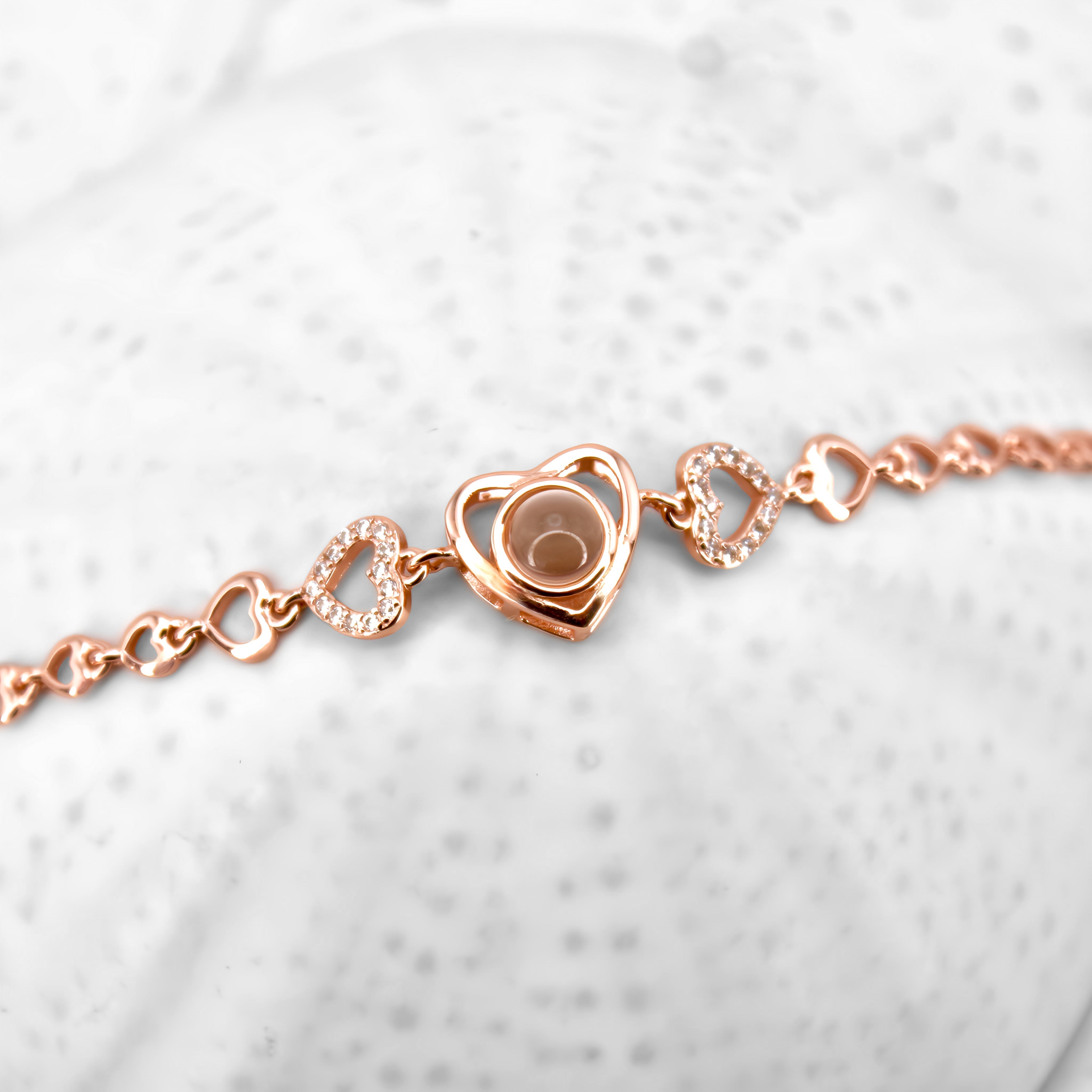 Luxe Diamond Heart Projection Bracelet — designed to inspire your lifestyle. Luxe Diamond Heart Projection Bracelet — designed to inspire your lifestyle.