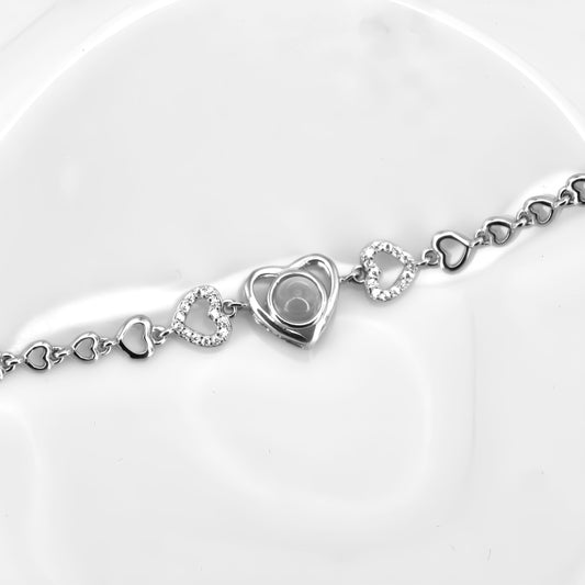 Luxe Diamond Heart Projection Bracelet — designed to inspire your lifestyle.