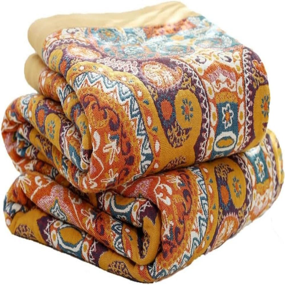 Sonnenaufgang Boho Wendedecke | 100% Baumwolldecke
