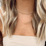 Esther - Chain Loops Necklace — made with care and attention to detail. Esther - Chain Loops Necklace — made with care and attention to detail.