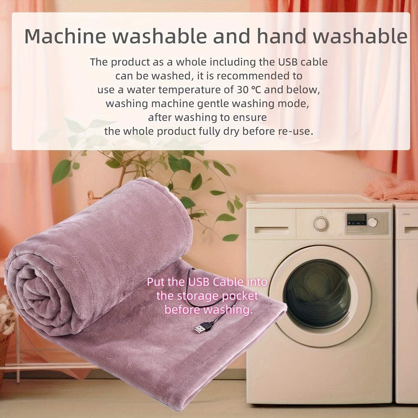 Elektrische Deken Sjaal - Draagbare Verhitte Deken voor Thuis & Reizen