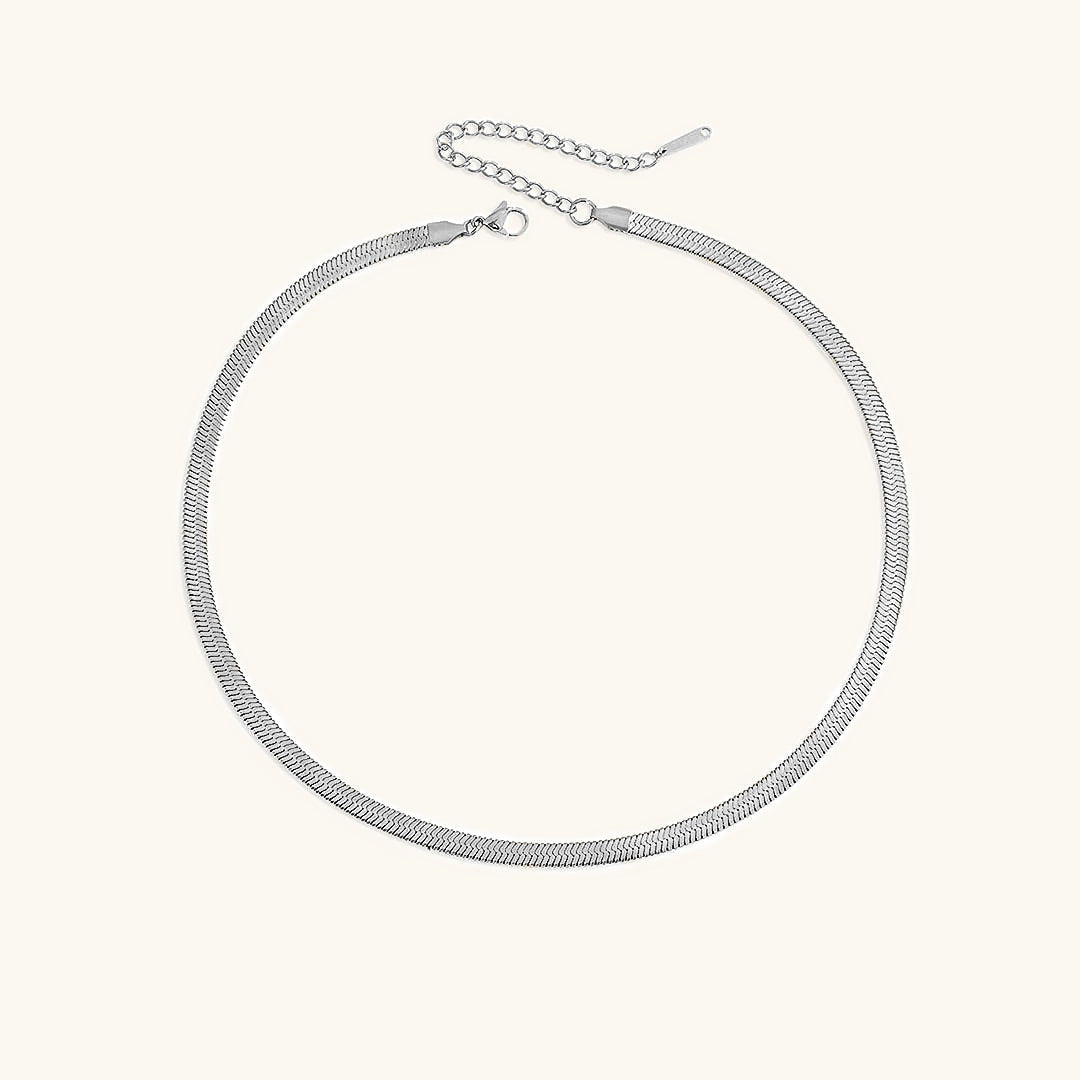 Flora - Bold Herringbone Necklace — bringing modern charm to your space. Flora - Bold Herringbone Necklace — bringing modern charm to your space.