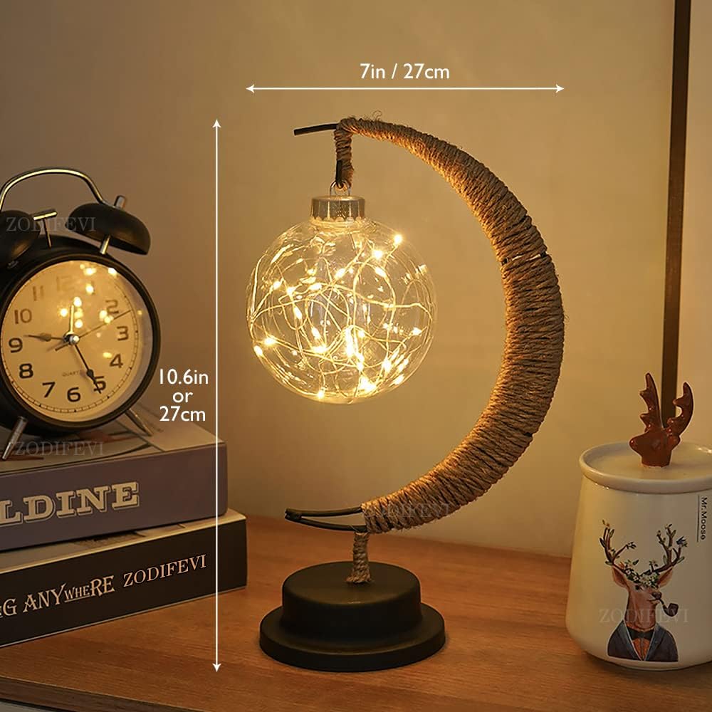 Lampe de table Lune pour salon - Veilleuse élégante et décoration intérieure
