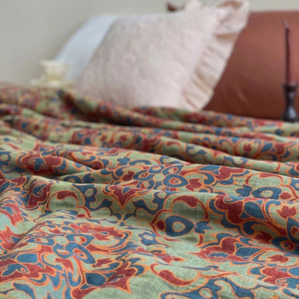 Lebhaftes Erbe Floral Sommerdecke