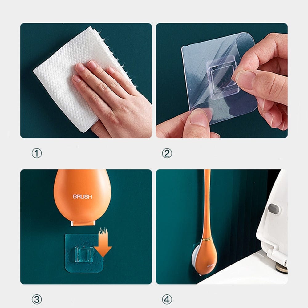 Zeitgemäße flexible Silikon-Toilettenbürste