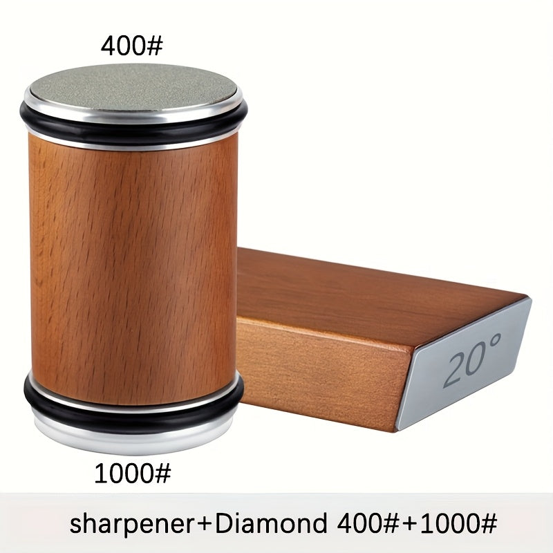 Schleifstein-Set EdgeCraft DuoSharp | Diamantstein mit Magnethalter | 15° & 20° Schleifwinkel | Holz & Metall