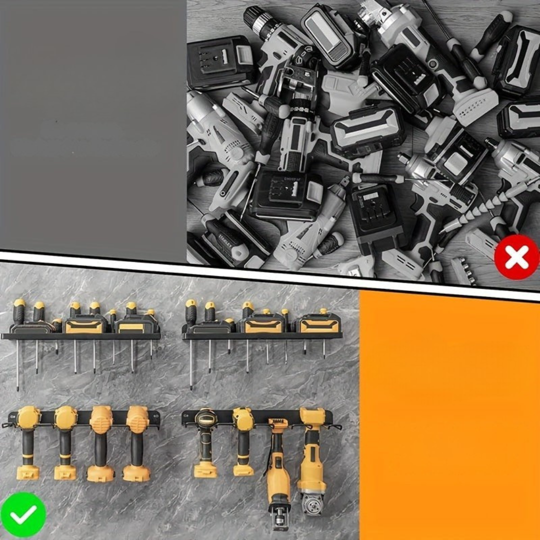 Étagère de rangement à outils perforée pour garage et atelier