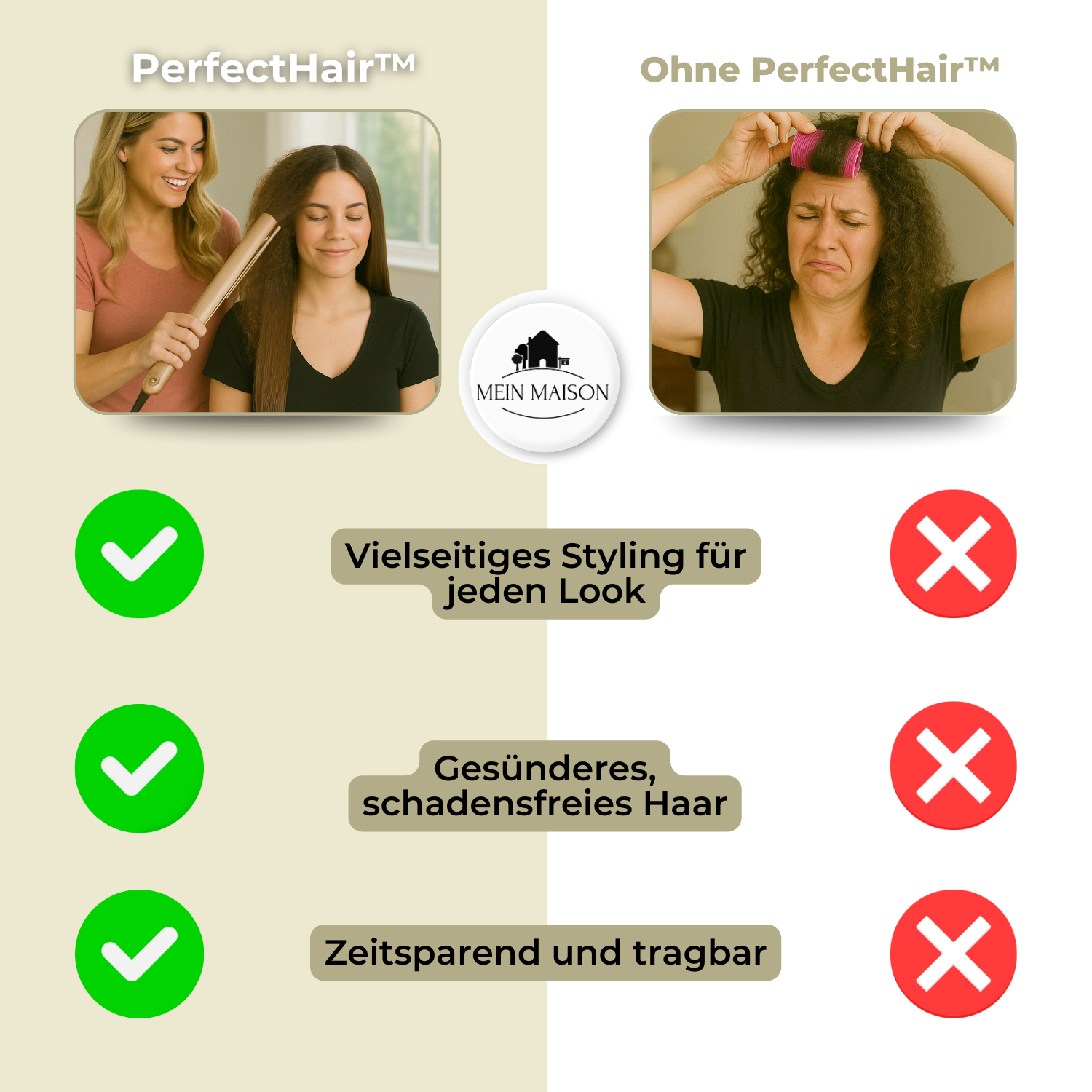 PerfectHair™ - 2-in-1 Haarglätter