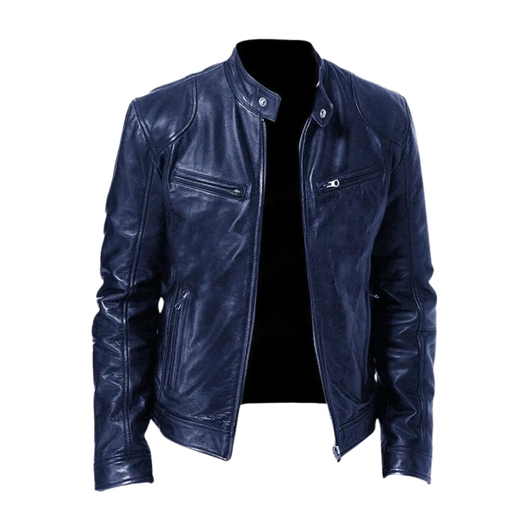 Lederjacke | Kunstleder | Lederimitat | Bikerjacke | Herren Lederjacke