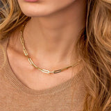 Esther - Chain Loops Necklace — made with care and attention to detail. Esther - Chain Loops Necklace — made with care and attention to detail.