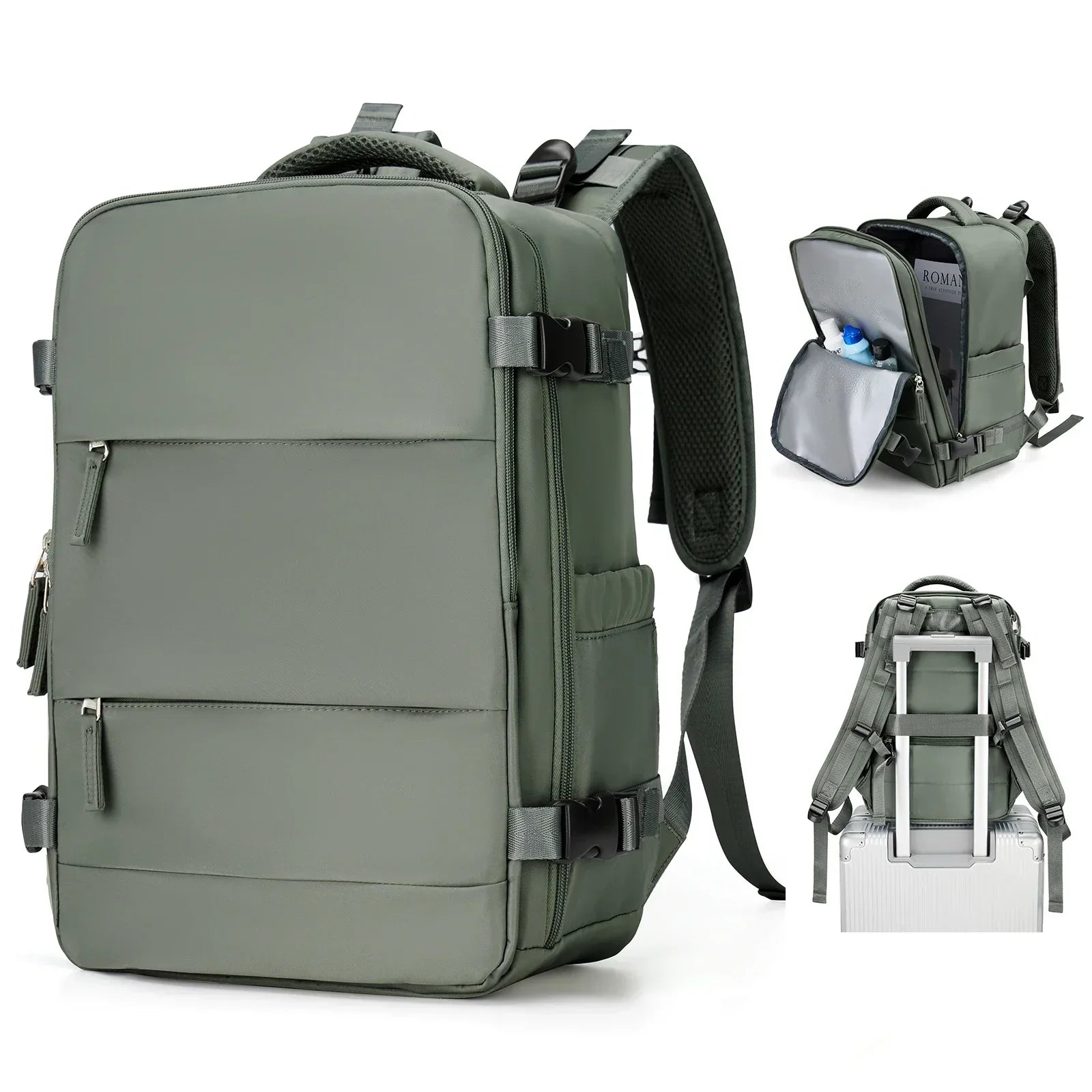 Reiserucksack Travomate | Wasserdicht & Vielseitig | 15,6" Laptopfach | Große Kapazität mit Nass-Trocken-Trennung