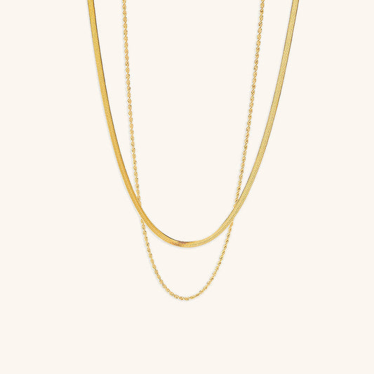 Sienna - Layered Gold Chain Necklace — crafted for everyday quality.