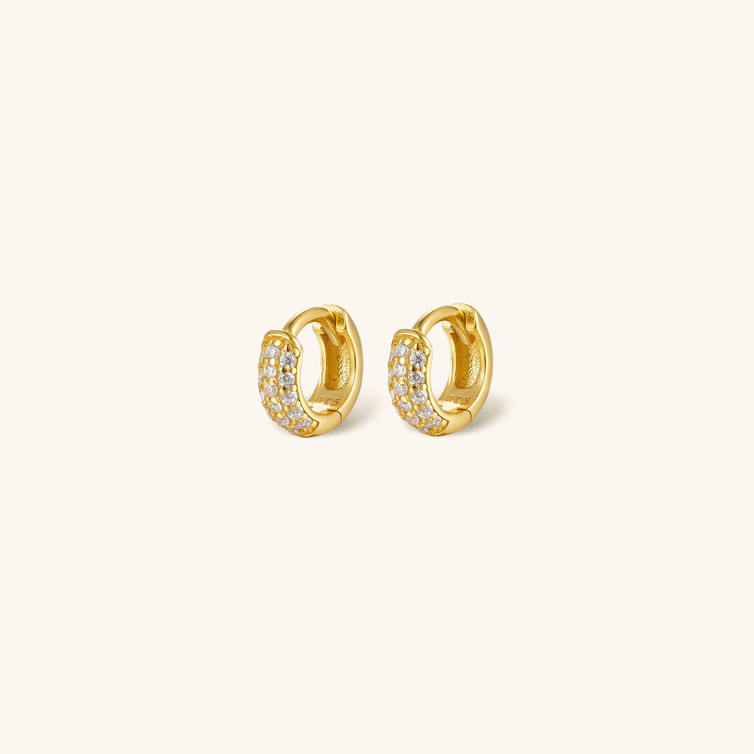 Lena - Chunky Huggie Earrings — bringing modern charm to your space. Lena - Chunky Huggie Earrings — bringing modern charm to your space.