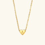 Juliette - Heart Initial Gold Necklace — crafted for everyday quality. Juliette - Heart Initial Gold Necklace — crafted for everyday quality.