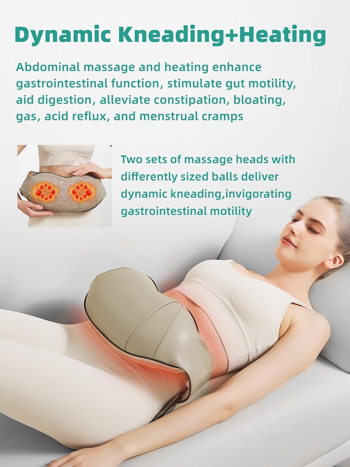 Bauchmassager - Heizfunktion - Wiederaufladbares Design