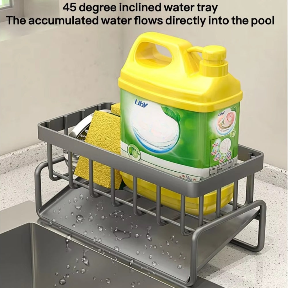 Porte-savon éponge auto-drainant avec chiffon de nettoyage multi-usages