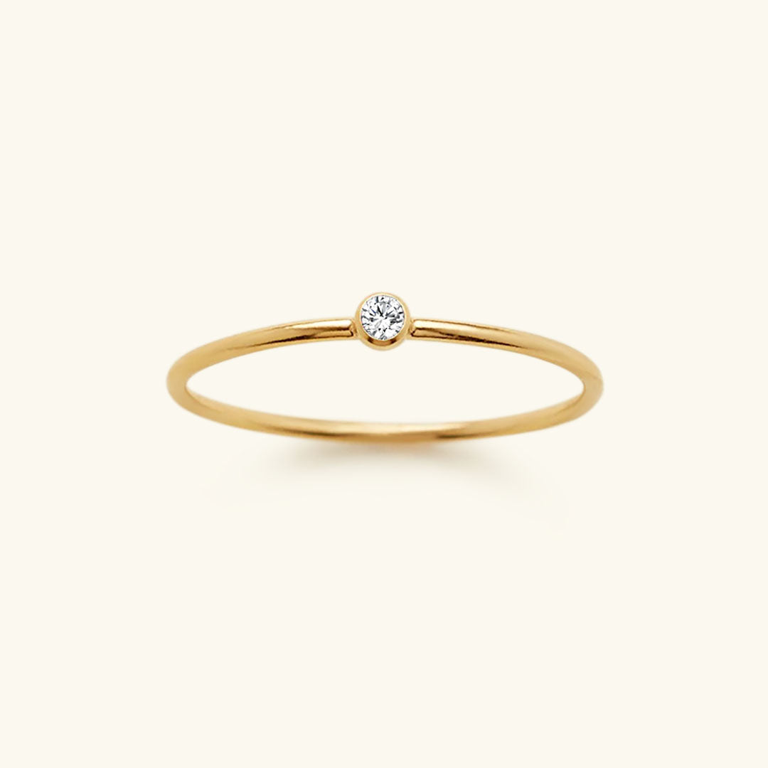 Briony - Birthstone Stacker Ring — made with care and attention to detail. Briony - Birthstone Stacker Ring — made with care and attention to detail.
