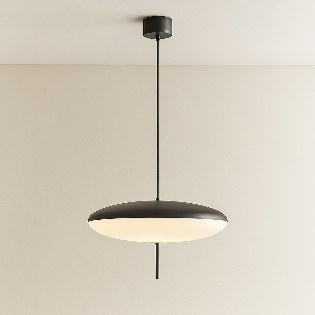 Stylish Oval Glass LED Pendant Light | Modern Hanging Lamp for Home