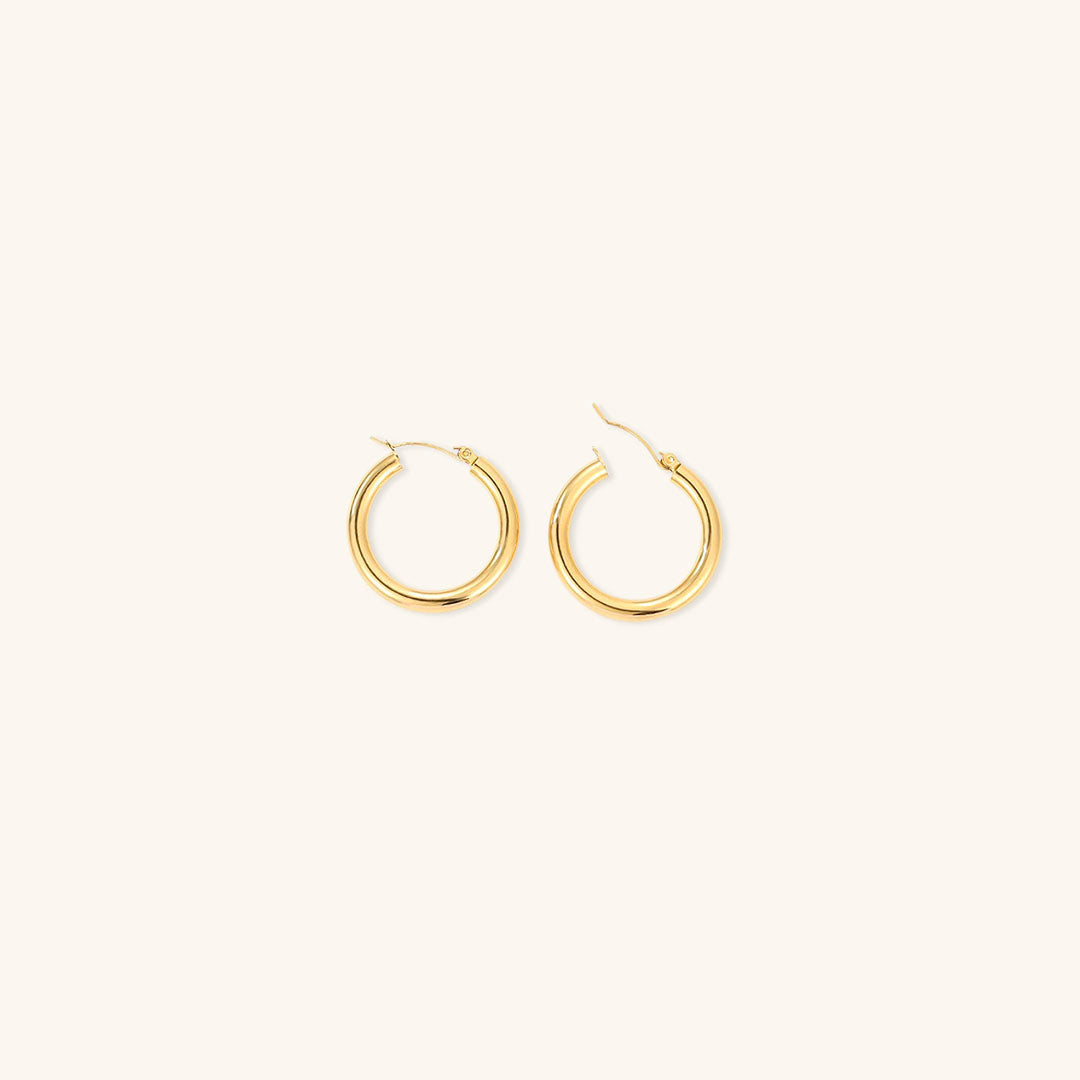 Eloise - Wide Round Hoops — made with care and attention to detail. Eloise - Wide Round Hoops — made with care and attention to detail.