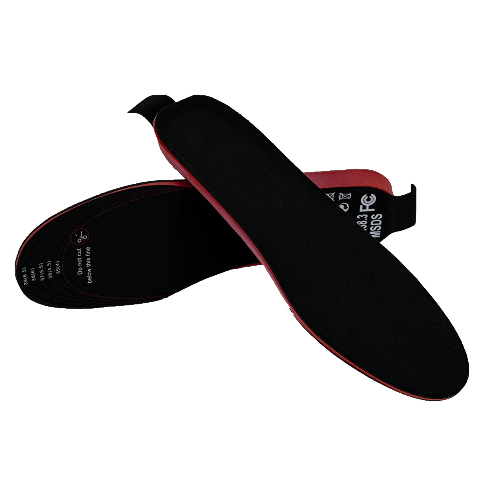Beheizbare Schuheinlagen : Usb-beheizte schuh-einlegesohlen fernbedienung 4.2V 2100mAH