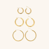 Eloise - Wide Round Hoops — made with care and attention to detail. Eloise - Wide Round Hoops — made with care and attention to detail.