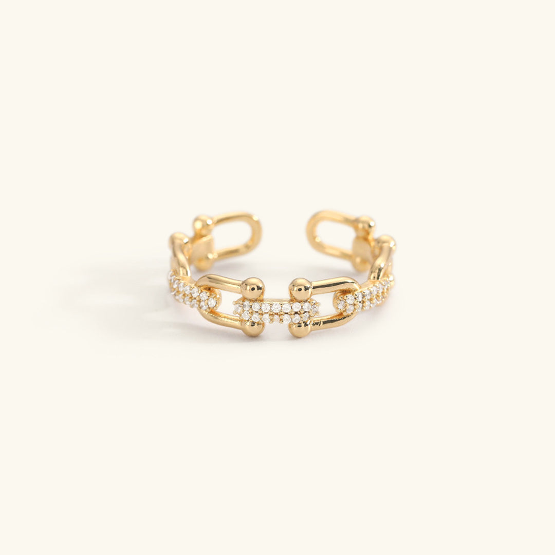 Sophie - Crystal Gold Ring — crafted for everyday quality. Sophie - Crystal Gold Ring — crafted for everyday quality.