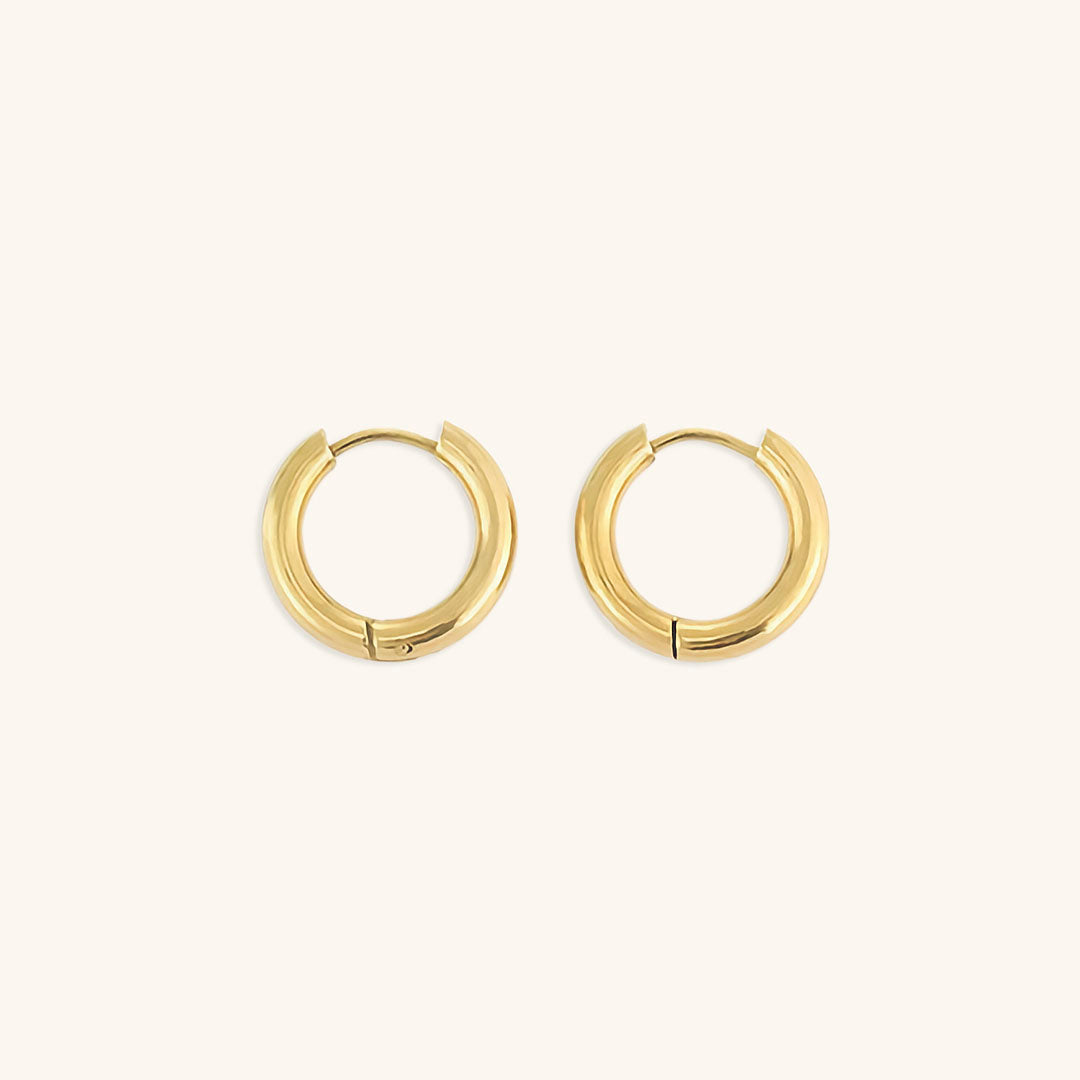 Bea - Classic Round Hoop Earrings — perfect for those who value comfort and design. Bea - Classic Round Hoop Earrings — perfect for those who value comfort and design.