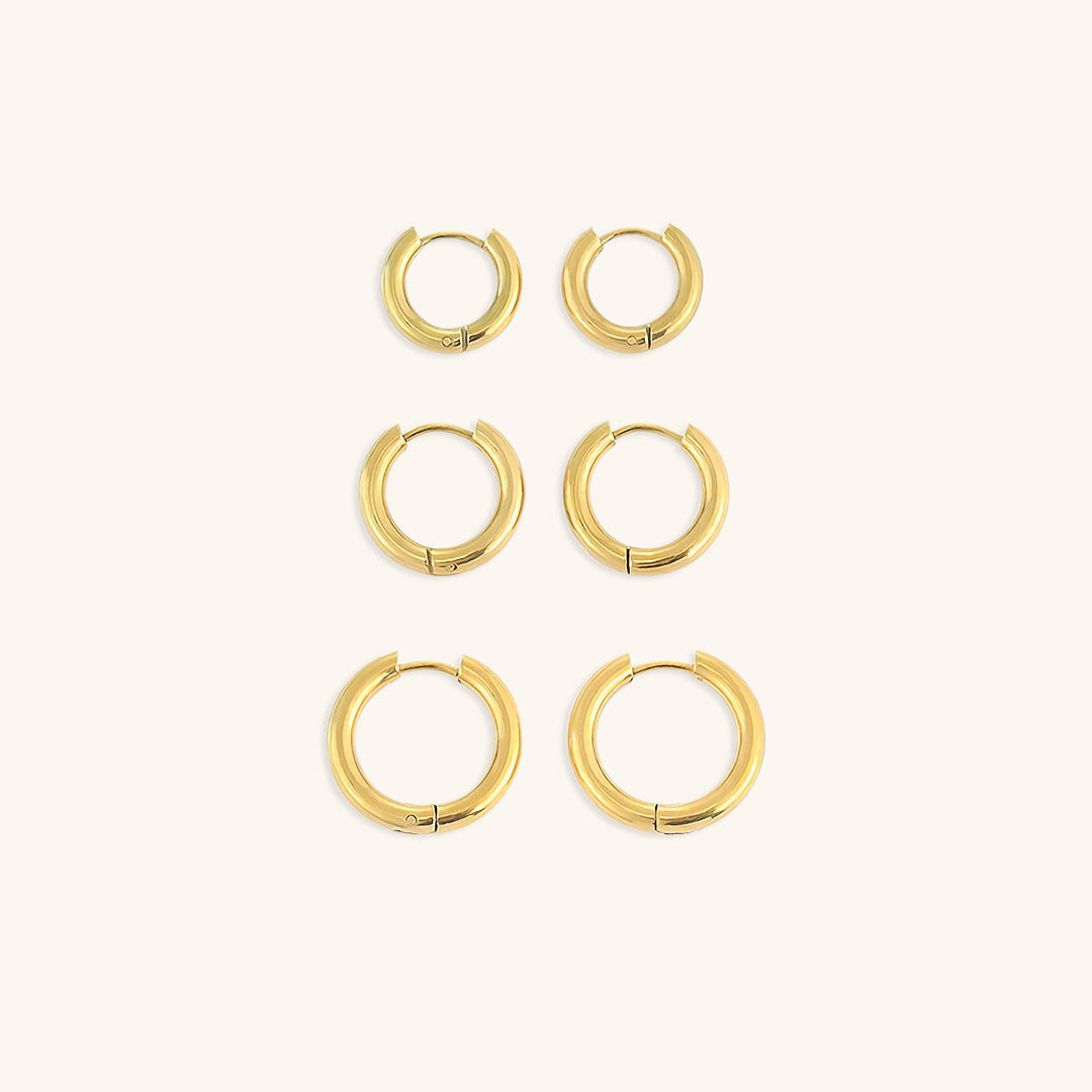 Bea - Classic Round Hoop Earrings — perfect for those who value comfort and design. Bea - Classic Round Hoop Earrings — perfect for those who value comfort and design.