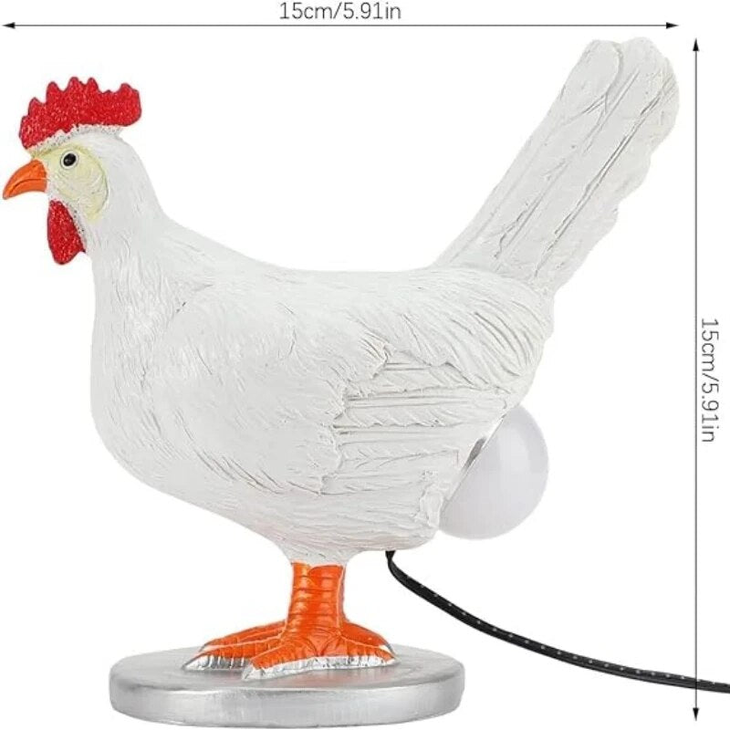 Lampe de table LED en forme de poulet, un accessoire original pour la décoration du salon