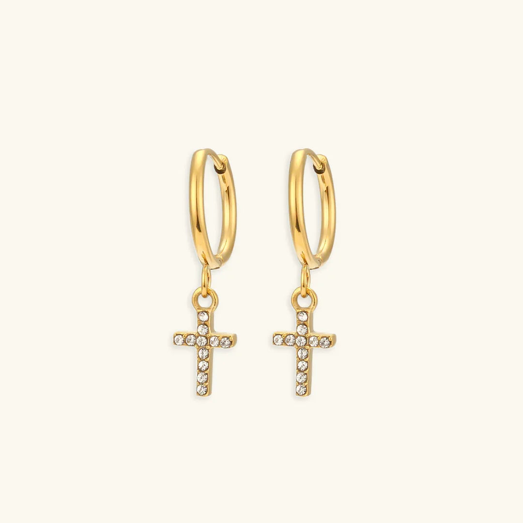 Renee - Gold Earrings — made with care and attention to detail. Renee - Gold Earrings — made with care and attention to detail.