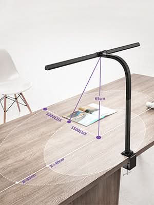 Lampe de bureau moderne pour architecte avec bras réglable pour bureau à domicile