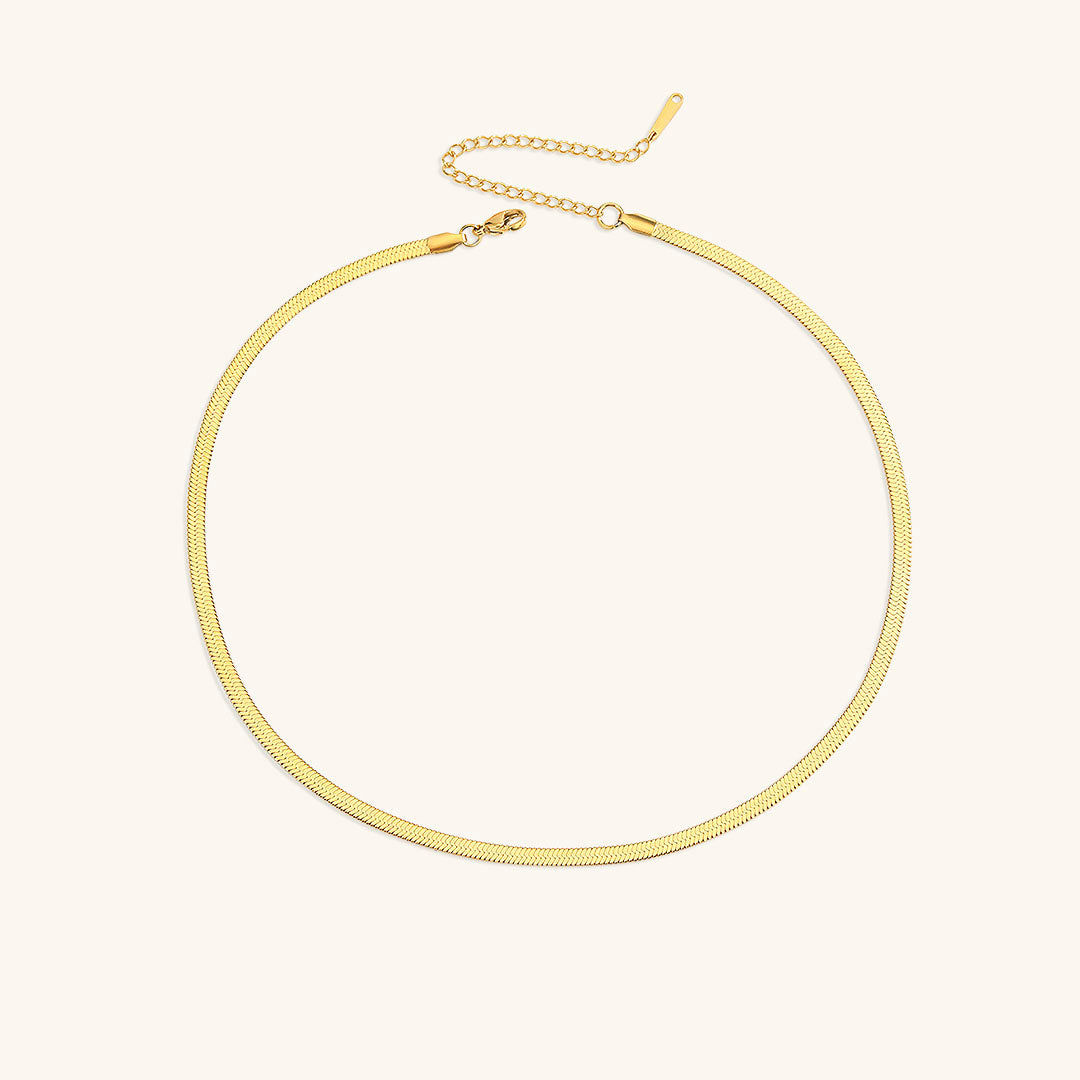 Flora - Bold Herringbone Necklace — bringing modern charm to your space. Flora - Bold Herringbone Necklace — bringing modern charm to your space.