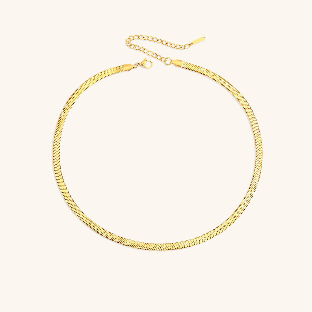Flora - Bold Herringbone Necklace — bringing modern charm to your space. Flora - Bold Herringbone Necklace — bringing modern charm to your space.