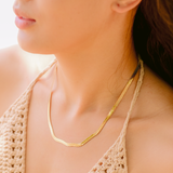 Emma - Bold Herringbone Necklace — crafted for everyday quality. Emma - Bold Herringbone Necklace — crafted for everyday quality.