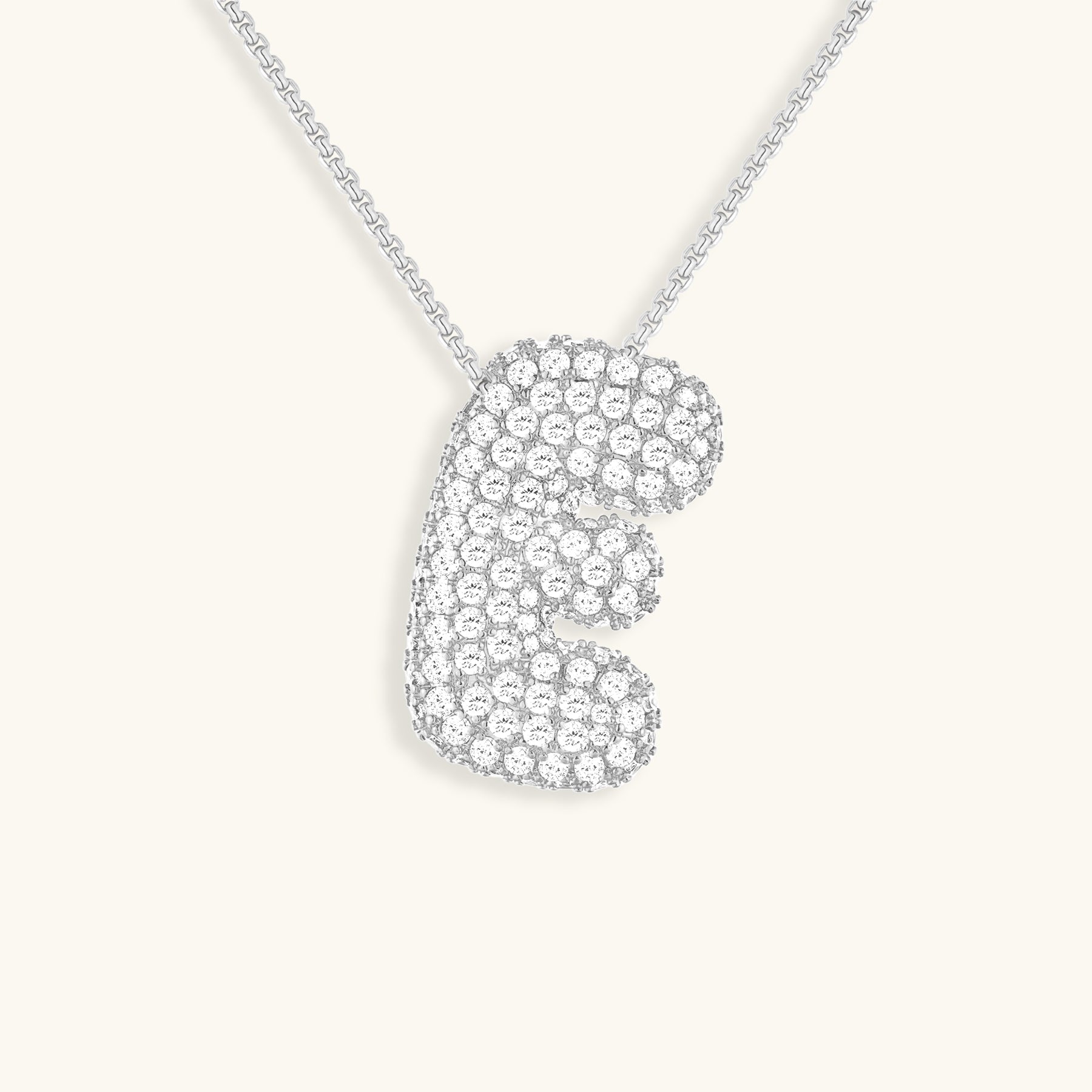 Esme - Bubble Initial Diamond Necklace — designed to inspire your lifestyle. Esme - Bubble Initial Diamond Necklace — designed to inspire your lifestyle.
