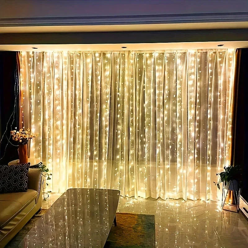Feenlichtvorhang - USB LED - Fernbedienung