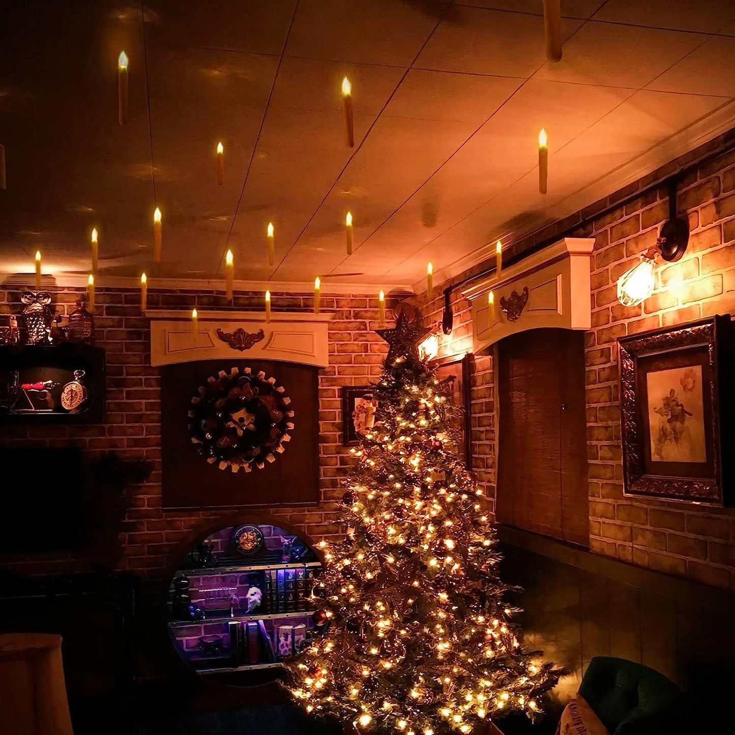 Hängende Kerzen - Fernbedienung - Flammenlose Beleuchtung